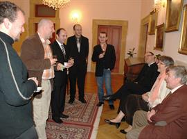 Biskup Jan Baxant se setkal s novináři