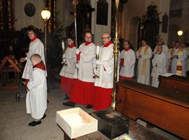 Setkání litoměřického biskupa Jana Baxanta se zasvěcenými osobami