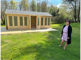 Nový zahradní domek pro děti ve Schrödingerově institutu