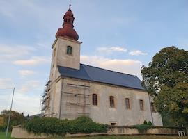 Opravy kostela sv. Jana Křtitele ve Zdislavě pokračují